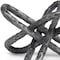 Homeroots 10" Antiqued Silver Metal Chain Link Tabletop Sculpture 392426 - alternate 5