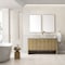 James Martin Vanities Hudson 60'' D Vanity, Light Natural Oak w/ Jasmine Pearl Top w/FreePower Wireless Charger 435-V60D-LNO-FEJP - alternate 6