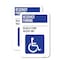 Signmission Reserved Parking - Disabled Permit Holders Only With U, 18'' X 24'', Heavy Gauge Aluminum, 2PK A-1824-2PACK-23152 - alternate 1