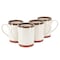 Gibson Home Terra Bella 4 Piece 18.5 Ounce Terracota Mug Set in Pearl White 142557.01 - alternate 1
