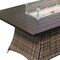 Homeroots Brown Wicker Outdoor Patio Gas Fire Pit Table 468417 - alternate 4