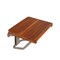 Homeroots 14" X 18" Brown Teak Rectangular Shower Bench 549332 - alternate 1