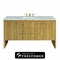 James Martin Vanities Hudson 60 in. Single Vanity, Light Natural Oak w/ 3 CM Victorian Silver Top 435-V60S-LNO-FVSL - alternate 1