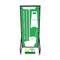 5S Supplies Housekeeping Shadow Board Broom Station V18, Green / White, Kit HSB-V18-GREEN/WHITE-KIT - alternate 1