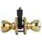 Kwikset Mobile Home Polished Brass Privacy Bed/Bath Door Knob 300M 3 CP 7/8RFL RCS - alternate 5