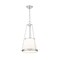 Z-Lite Madeline 4 Light Pendant, Brushed Nickel/White, 12 In W x 26.75 In H 1954P12-BN - alternate 4