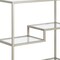 Homeroots 36" Silver Metal and Glass Three Tier Etagere Bookcase 527568 - alternate 4