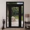 Vdomdoors Front Exterior Prehung Metal-Plastic Door Clear Glass / MANUX 8666 Matte Black / Office Commercial MANUX8666EXD-BLK-W16+36+16xH80+12-LH-I - alternate 3
