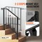 Vevor 2-3 Step Handrails for Outdoor for Seniors Porch Deck Black Retro Arch BP-23 - alternate 5