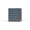 Strong Hold 5 drawer cabinet - (1x 4ft, 3x 5ft, 1x 6ft) - Blue accents - Keyed Alike S3036-PPAAS-0506FS - alternate 3
