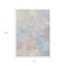 Homeroots 5' X 8' Sky Blue Beige And Gold Abstract Washable Indoor Outdoor Area Rug 618551 - alternate 8