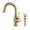 Kibi Circular Single Handle High-Arc Bathroom Sink Faucet C-KBF1021BB - alternate 1