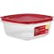 Rubbermaid Easy Find Lids 14 C. Clear Square Food Storage Container 2049369 - alternate 3