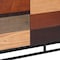 Homeroots 52in Brown Gray And Black Patch Three Door Sideboard Cabinet 401669 - alternate 3