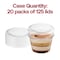 Smarty Had A Party 1 oz. Lid For Clear Plastic Portion / Souffle Cups, 250PK 401L-CASE - alternate 3