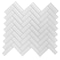 Apollo Tile White 11 in x 12.6 in Glass Glossy Floor and Wall Mosaic Tile 4.81 sqft/case, 5PK APLHB88066A - alternate 1