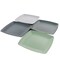 Gibson Home Grayson 4 Piece 8.5 Inch Square Melamine Dessert Plate Set in Assorted Colors 124278.04 - alternate 6