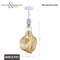 Bulbrite 4WLED GLACIER NATURAL GRAND, 2200K FILAMENT W/ WHITE MARBLE PENDANT, WHITE STRING 810178 - alternate 11
