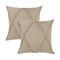 Homeroots Set of Two Taupe and Brown Diamond Cotton Throw Pillow With Fringes, 2PK 554572 - alternate 5
