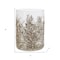 Homeroots 8" Brown And Clear Botanical Leaf Glass Tabletop Pillar Candle Holder 634840 - alternate 4