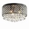 Jonathan Y Evelyn 17" 3-Light Crystal Drops/Metal , LED Flush Mount, Black JYL6143A - alternate 1