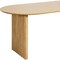 Homeroots 67" Natural Solid Wood Double Pedestal Base Oval Dining Table 712228 - alternate 6