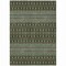Homeroots 9' X 12' Brown Green And Olive Green Tribal Washable Indoor Outdoor Area Rug 582552 - alternate 6