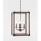 Jonathan Y Magnolia 12.13" 4-Light Adjustable Iron Rustic Farmhouse LED Pendant, Brown JYL7475A - alternate 11