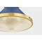 Hudson Valley Lighting Highclere 12.75 in. Flush Mount in Aged Brass/Soft French Blue by Mark D. Sikes MDS2402-AGB/FBL - alternate 5