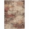 Homeroots 10' X 14' Rust And Beige Abstract Washable Indoor Outdoor Area Rug 630632 - alternate 5
