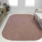 Jonathan Y Miles Modern Minimalist Radius Corner Solid Light Rose 4 ft. x 6 ft. Indoor/Outdoor Shaped Area Rug SHP100E-4 - alternate 6