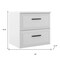 Homeroots 32" White Wood Freestanding Bathroom Vanity With White Sink And Two Drawers 627376 - alternate 4