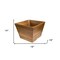 Homeroots 19in Brown Wood Indoor Outdoor Square Planter Box 476245 - alternate 3