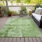 Homeroots 3' X 5' Green And Ivory Abstract Washable Indoor Outdoor Area Rug 602701 - alternate 5