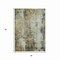 Homeroots 3' X 5' Pewter And Ivory Abstract Washable Indoor Outdoor Area Rug 616184 - alternate 8