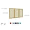 Ghent 3 Door Enclosed Fabric Bulletin Board, Oak Wood Frame, 4'H x 8'W, Red PW34896F-98 - alternate 3