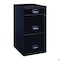 Space Solutions 14.25 in W 3 Drawer Vertical File Cabinet W/ Pencil Drawer, Black 21617 - alternate 1