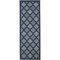 Homeroots 6' Navy Blue And Ivory Geometric Indoor Outdoor Area Rug 556292 - alternate 5