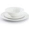 Gibson Home Everyday Embossed 12 Piece Round Ceramic Dinnerware Set in White 750121902M - alternate 4