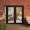Vdomdoors Front Exterior Prehung Metal-Plastic Double Doors Clear Glass / MANUX 8666 Matte Black / Office Com MANUX8666DEXD-BLK-W72+12xH80-LH-I - alternate 3
