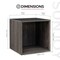 Sunjoy Quub Open Cabinet, Space Saving Stackable MDF Wood Cabinet G115002100 - alternate 6