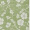 Homeroots 9' X 12' Artichoke Green And Ivory Floral Washable Indoor Outdoor Area Rug 599854 - alternate 7