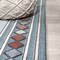 Jonathan Y Sebastian High-Low Modern Diamond Border Blue/Ivory 3 ft. x 5 ft. Indoor/Outdoor Area Rug HWC102D-3 - alternate 5