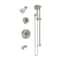 Symmons Dia HydroMersion Double Handle Tub and Shower Trim Kit with Hand Spray (Valve Not Included) 3596BSTN15TRM - alternate 1
