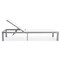 Leisuremod Marlin Patio Chaise Lounge Chair with Grey Aluminum Frame, White MLGR-77W - alternate 6