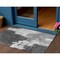 Homeroots 3' X 5' Gray And Smoky Black Abstract Washable Indoor Outdoor Area Rug 609166 - alternate 1