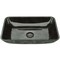 Vigo Donatello Artistic Onyx Gray Glass 18 in. L x 13 in. W x 4 in. H Rectangular Vessel Bathroom Sink VG07084 - alternate 1