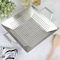Martha Stewart Amber 12 Inch Square Cast Aluminum BBQ Grill Topper with Handles 137505.01 - alternate 4