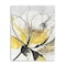 Homeroots Modern Yellow And Black Flower Unframed Print Wall Art 398992 - alternate 3