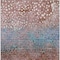 Homeroots 3' X 5' Terra Cotta Blue And Black Abstract Washable Indoor Outdoor Area Rug 603095 - alternate 3